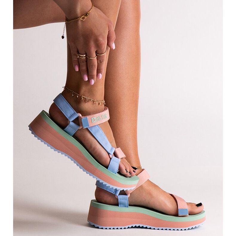 Sandales colorées Big Star NN274A055 bleu 1