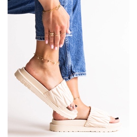 Rabats beiges à volants Big Star NN274A746 1 Rabats beiges à volants Big Star NN274A746 1