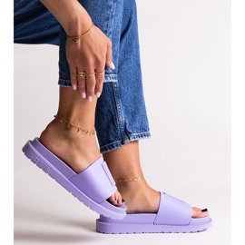 Tongs violettes Big Star LL274426 1