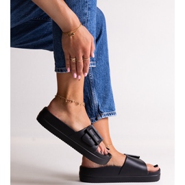 Tongs noires Big Star NN274A662 906 le noir 1 Tongs noires Big Star NN274A662 906 le noir 1