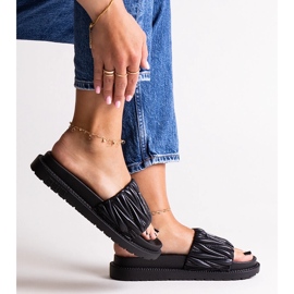 Rabats noirs à volants Big Star NN274A745 le noir 1 Rabats noirs à volants Big Star NN274A745 le noir 1