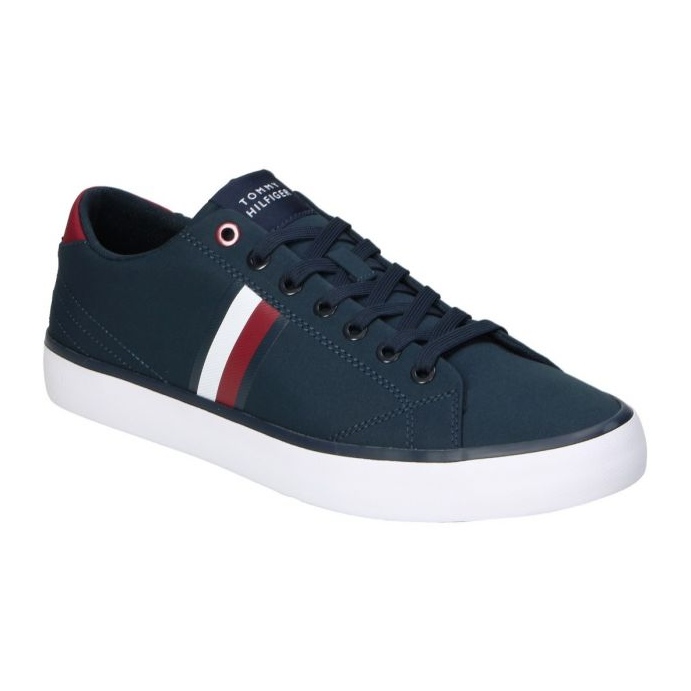 Chaussures Tommy Hilfiger Vulc Low Stripes en maille FM0FM04946 DW5 bleu 1