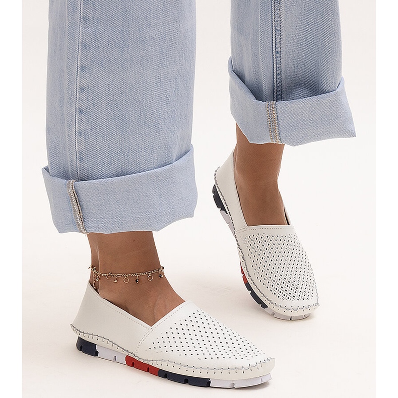 Evento Chaussures en cuir ajouré blanc par Wendel 1