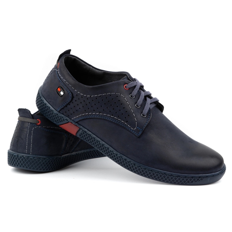 Antex Chaussures casual homme 302 bleu marine 4