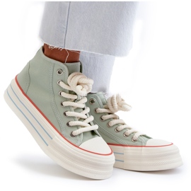 Seastar Baskets Plateforme Femme Menthe Aineri vert 6