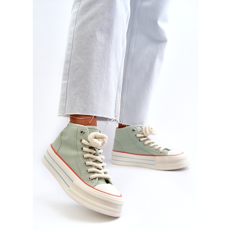 Seastar Baskets Plateforme Femme Menthe Aineri vert 2