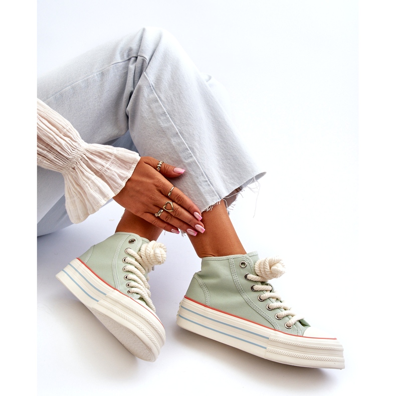 Seastar Baskets Plateforme Femme Menthe Aineri vert 1
