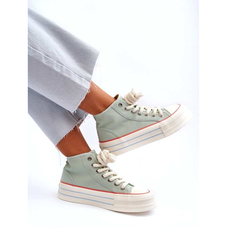 Seastar Baskets Plateforme Femme Menthe Aineri vert 5