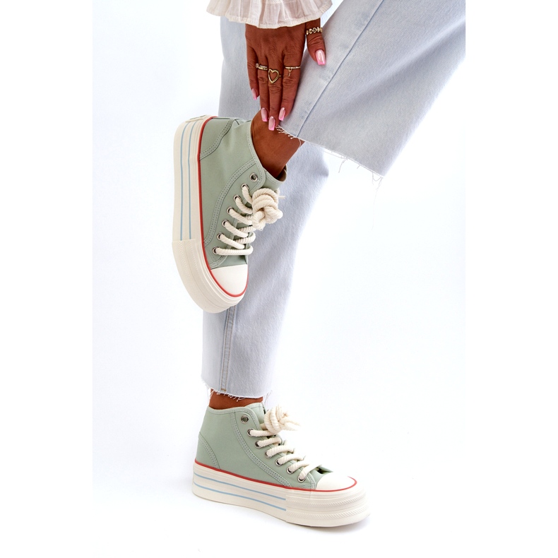 Seastar Baskets Plateforme Femme Menthe Aineri vert 4