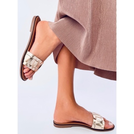 Tongs femme Lotts Gold d'or 2