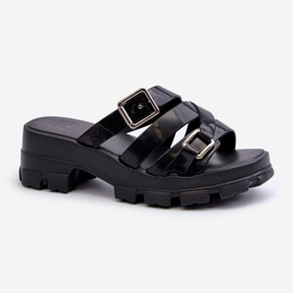 Tongs parfumées à talon bas pour femmes ZAXY NN285043 Noir le noir 1