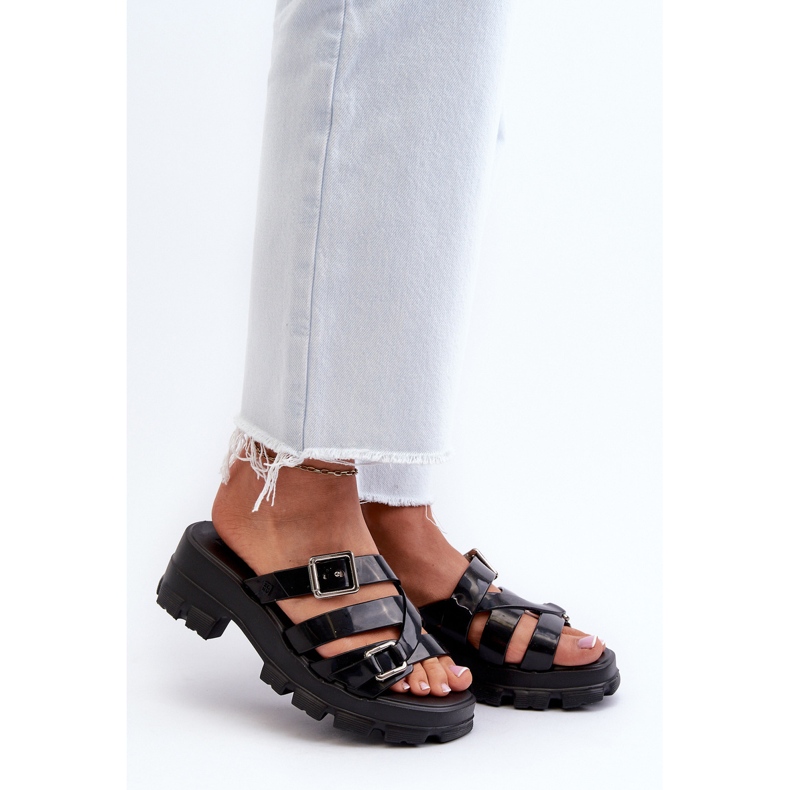 Tongs parfumées à talon bas pour femmes ZAXY NN285043 Noir 2