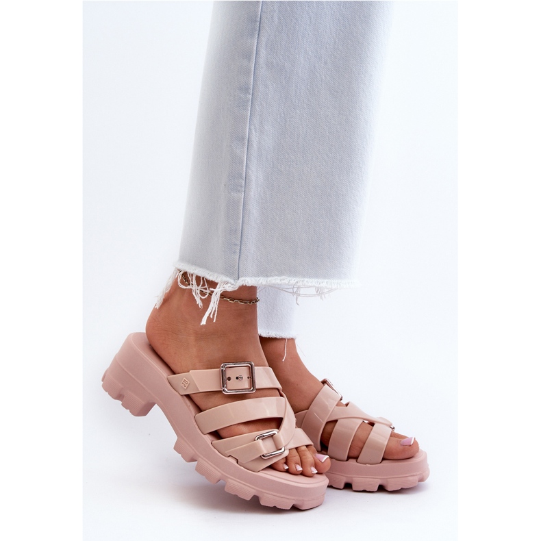 Tongs parfumées à talon bas pour femmes ZAXY NN285044 Rose clair 2 Tongs parfumées à talon bas pour femmes ZAXY NN285044 Rose clair 2