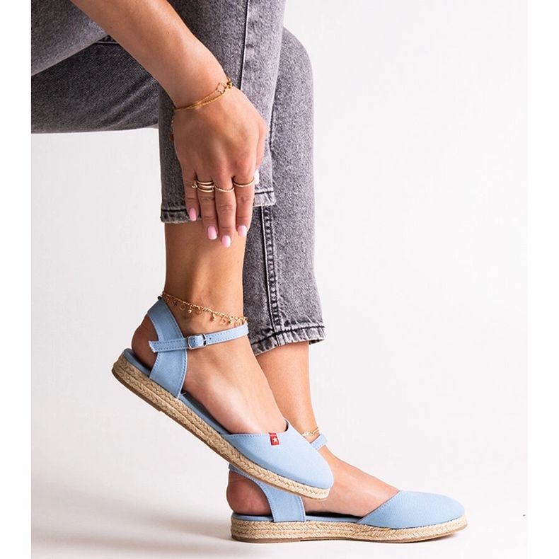 Espadrilles bleues à talon ouvert Big Star FF274532 1