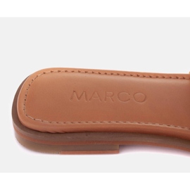 Marco Shoes Tongs avec liens jaune 7