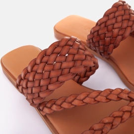 Marco Shoes Tongs Roma brun 2