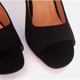 Marco Shoes Tongs Palerme le noir 2