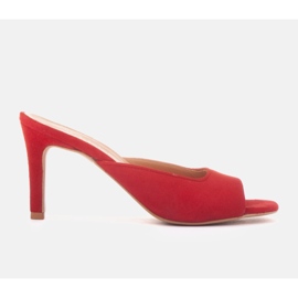 Marco Shoes Tongs Palerme rouge 1