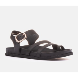 Marco Shoes Sandales tongs Morgano le noir 1