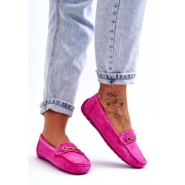 Confly Mocassins en daim classiques pour femmes Rose 2