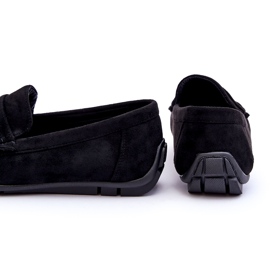 Confly Mocassins noirs en daim masculin 4
