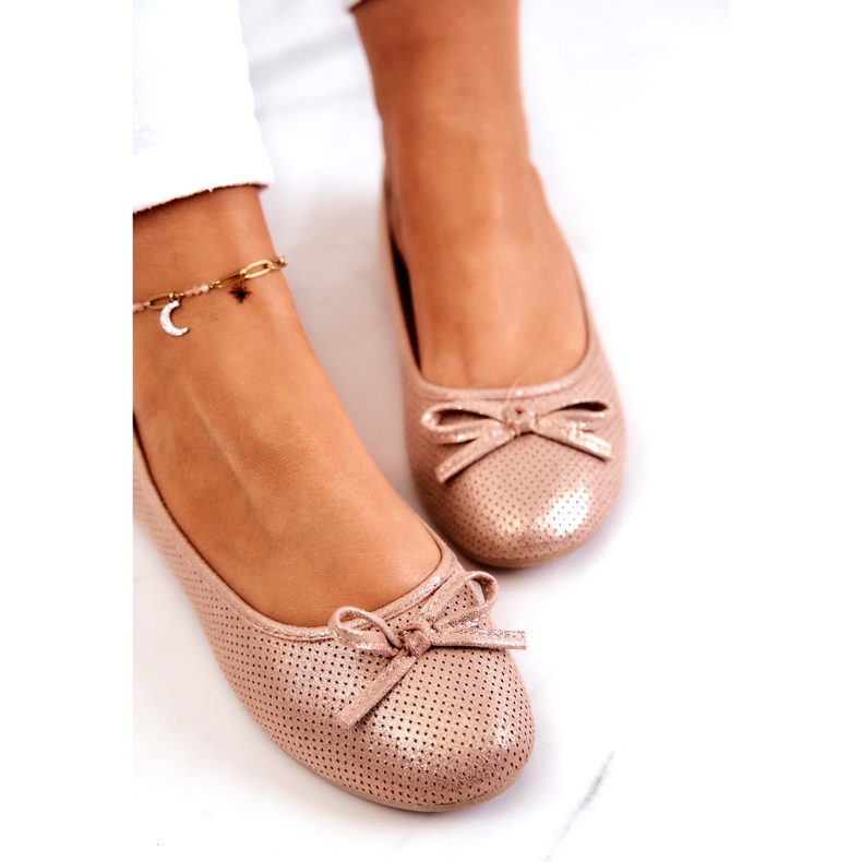 Evento Ballerines classiques pour femmes, semelle intérieure profilée, rose 4