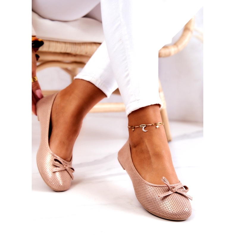 Evento Ballerines classiques pour femmes, semelle intérieure profilée, rose 3