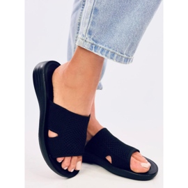 Hervé Tongs ajourées souples noires le noir 4