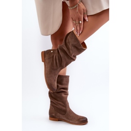 Bottes En Daim Pour Femmes Maciejka 05057-14 Marron brun 4