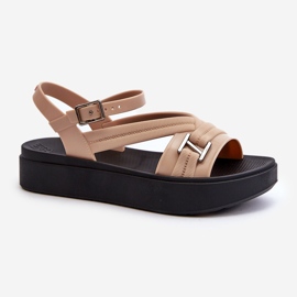 Sandales à plateforme parfumées pour femmes ZAXY LL285063 Beige 1