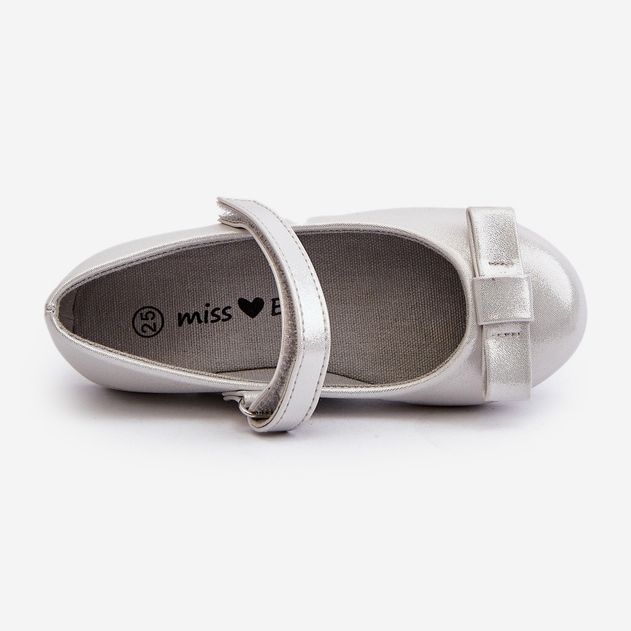 Ballerines Enfant Brillantes Avec Noeud Velcro Fiorelle Argenté 2 Ballerines Enfant Brillantes Avec Noeud Velcro Fiorelle Argenté 2