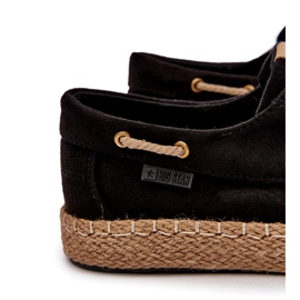 Espadrilles à lacets pour hommes Big Star NN174051 Noir 1