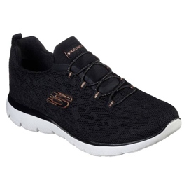 Chaussures Skechers Summits - Leopart Spot 149037 Bkrg noir 1