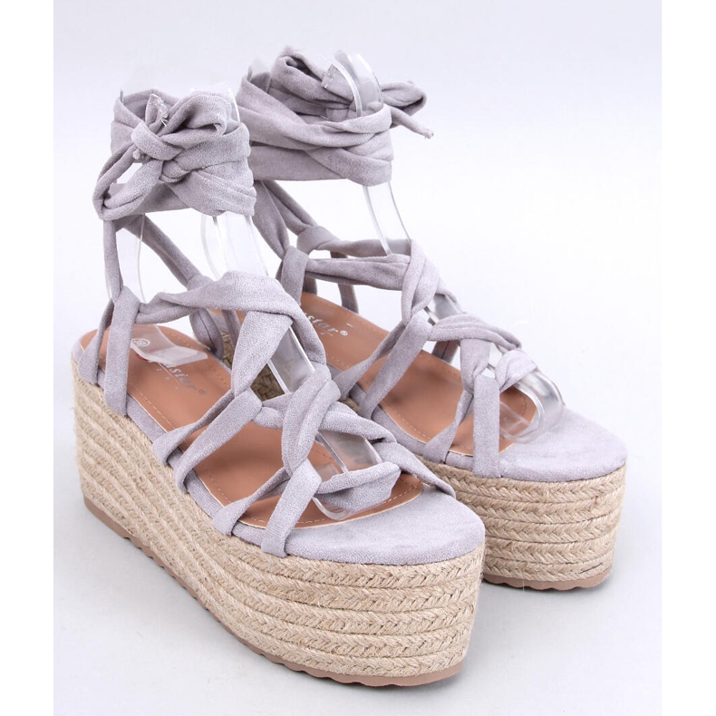 Espadrilles plateforme Manon Grey gris 1 Espadrilles plateforme Manon Grey gris 1