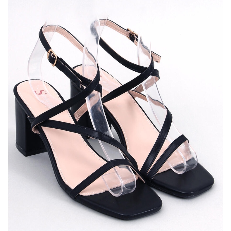 Sandales noires à talons Theresa le noir 1 Sandales noires à talons Theresa le noir 1