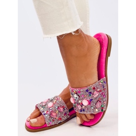 Abriel Tongs pierre fuchsia rose 4