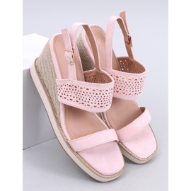 Debeve Sandales espadrilles compensées roses 1 Debeve Sandales espadrilles compensées roses 1