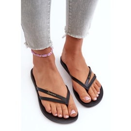 Tongs en caoutchouc pour femmes 82067 Ipanema Bossa Fem Noir le noir 6