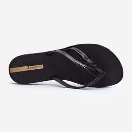 Tongs en caoutchouc pour femmes 82067 Ipanema Bossa Fem Noir 1