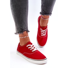 Baskets rouges classiques pour femmes 2