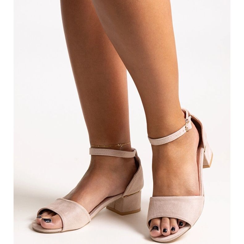 Sandales à talons hauts Kinsela classiques beiges 1