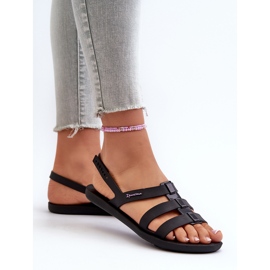 Sandales plates pour femmes 83516 Ipanema Style Sandal Fem Noir le noir 5