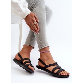 Sandales plates pour femmes 83516 Ipanema Style Sandal Fem Noir le noir 7