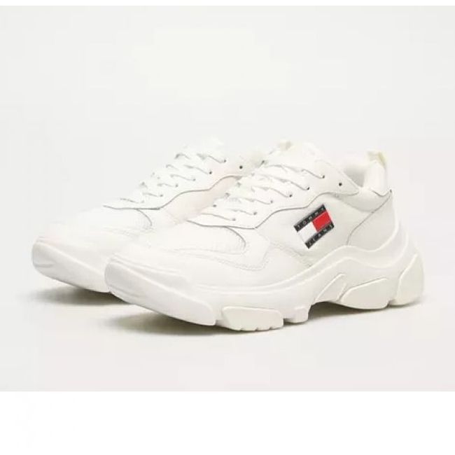 Chaussures Tommy Hilfiger Lightweight Hybrid Runner W EN0EN02566YBL blanche 1