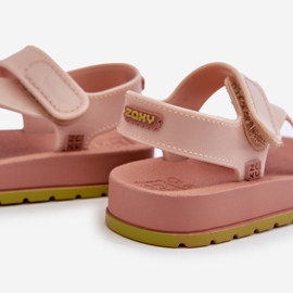 Sandales Velcro Enfant Parfumées ZAXY LL385002 Rose clair 2