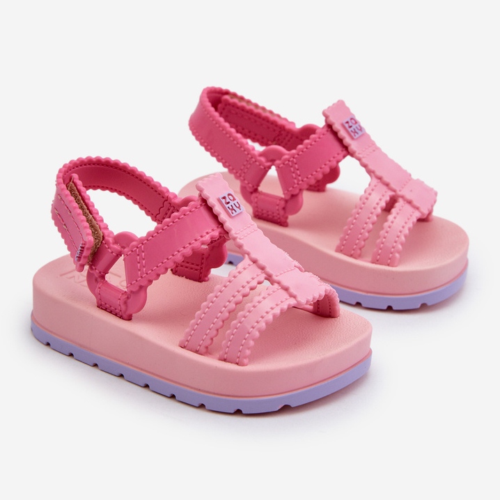 Sandales Velcro Parfumées Enfant ZAXY LL385027 Rose 1
