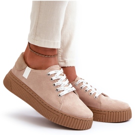 Baskets Femme Memory Foam System Big Star NN276002 Beige foncé 9
