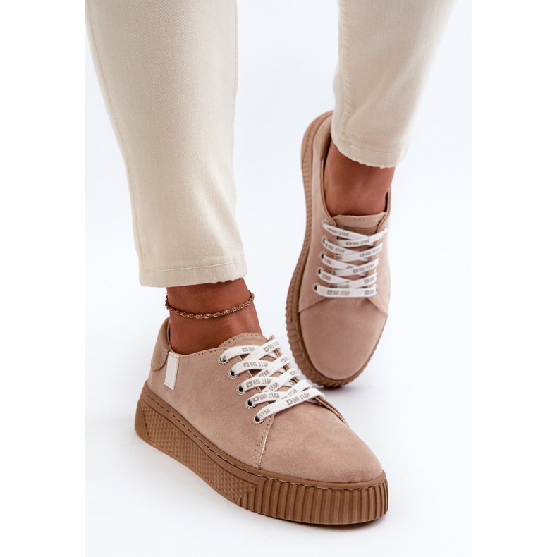 Baskets Femme Memory Foam System Big Star NN276002 Beige foncé 1