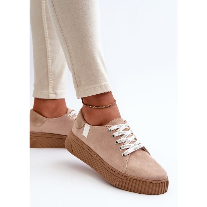 Baskets Femme Memory Foam System Big Star NN276002 Beige foncé 2