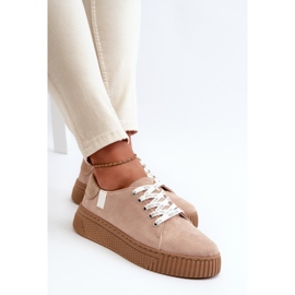 Baskets Femme Memory Foam System Big Star NN276002 Beige foncé 5